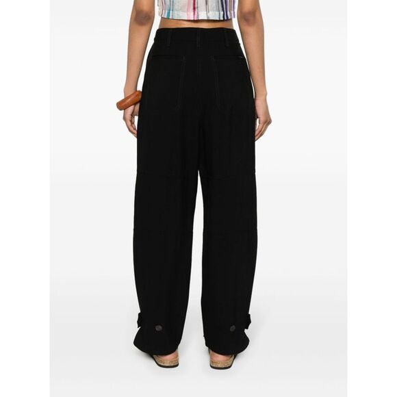 Loewe Paula's Ibiza Women Linen Blend Cargo Trousers - Picture 3 of 5